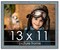 Photo Size Textured Blue Picture Frame - UV Acrylic, Foam Board Backing, Hanging Hardware